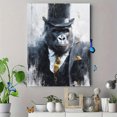 thumbnail image 4 of Dapper Gorilla Tuxedo Canvas Wall Art 15.75x11.81 Inches, 4 of 8