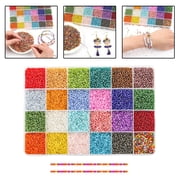 23000Pcs 2mm Glass Beads for Jewelry Making Small Beads for Jewelry Making Tiny Beads Mixed Beads
