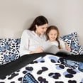 thumbnail image 5 of Castle Fairy Gradient Butterfly Twin Comforter Sets for Female,Cheetah Print Bedding Set, 5 of 8