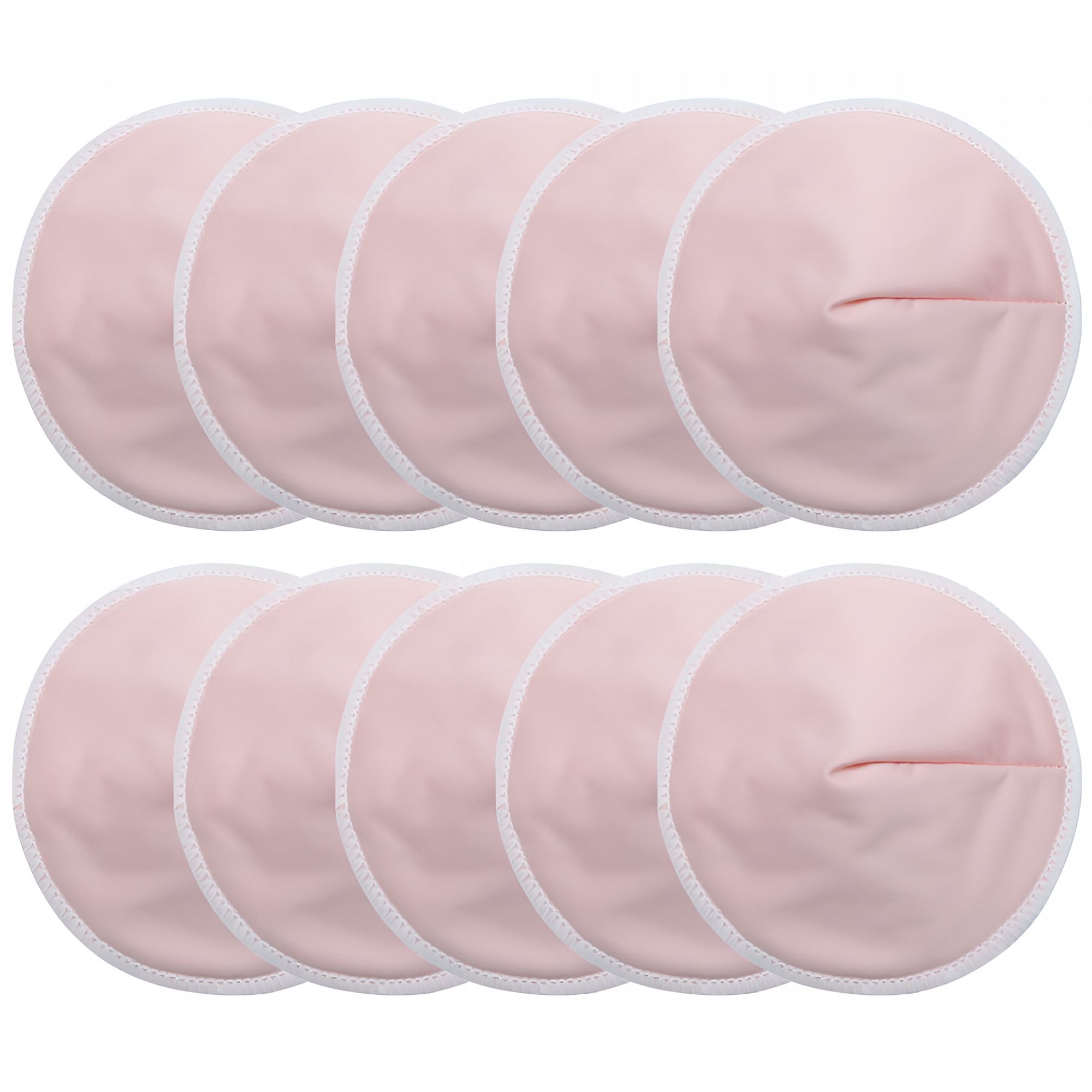 TELOLY Organic Washable Breast Pads 10 Pack | Reusable Nursing Pads for Breastfeeding
