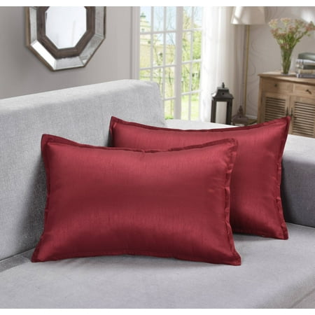 x18 burgundy aiking faux throw pillow silk solid pieces covers dialog displays option button additional opens zoom