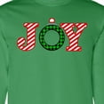 thumbnail image 4 of Inktastic Joy Christmas Ornament with Candy Cane Stripes Long Sleeve T-Shirt, 4 of 5