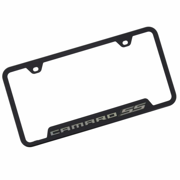 Au-TOMOTIVE GOLD Camaro SS Laser Etched Cut-Out Frame - Black