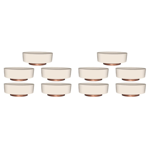 The HC Companies 8 Inch Capri Bowl Indoor Planter Pot (10 Pack)
