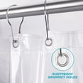 thumbnail image 3 of Vinyl Shower Curtain Liner 36"W x 72"L, Pack of 1, Heavy Duty Waterproof Bathroom Accessory, 3 of 8