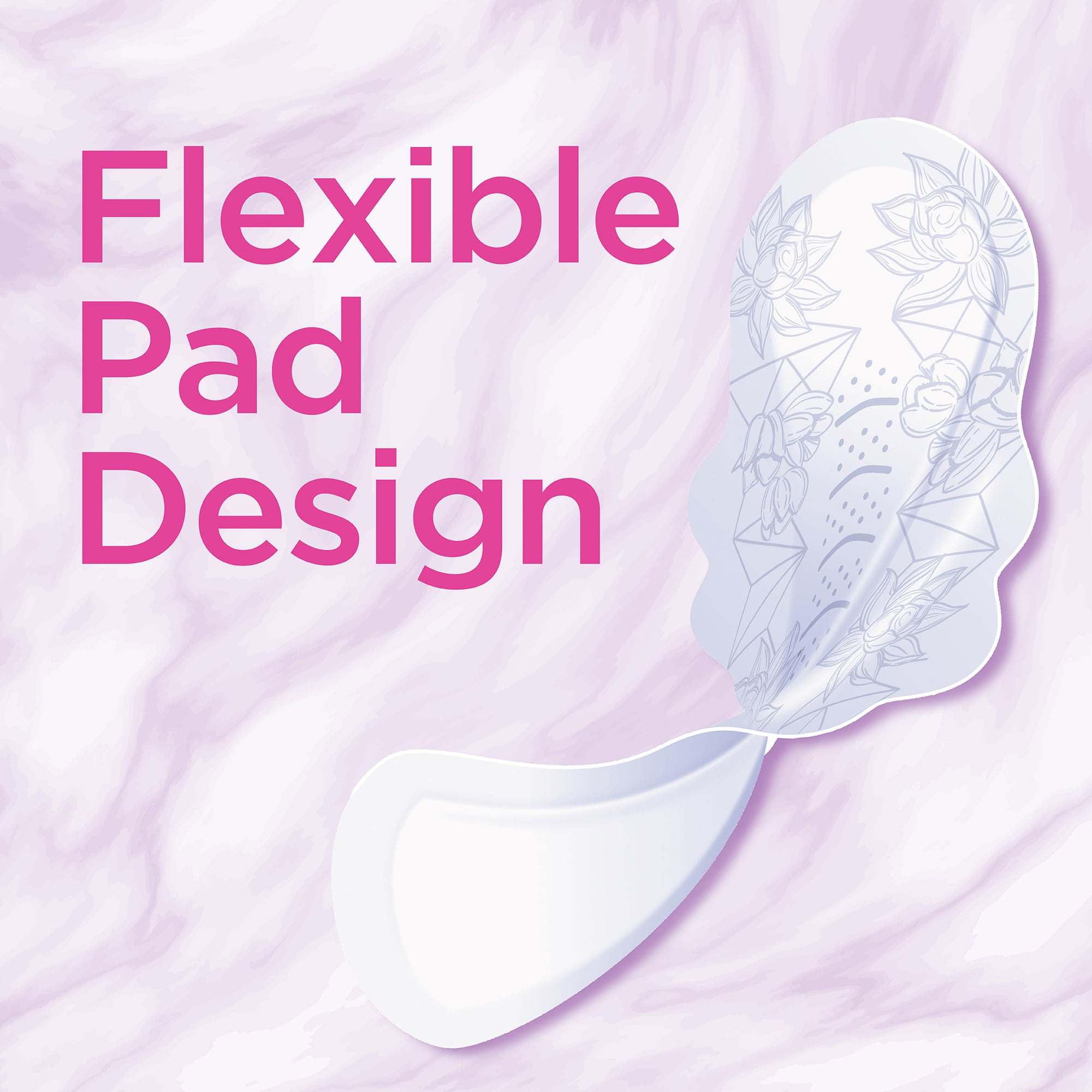 Equate Foam Pads with Flexi-Wings, Regular, Size 1, 30 Count
