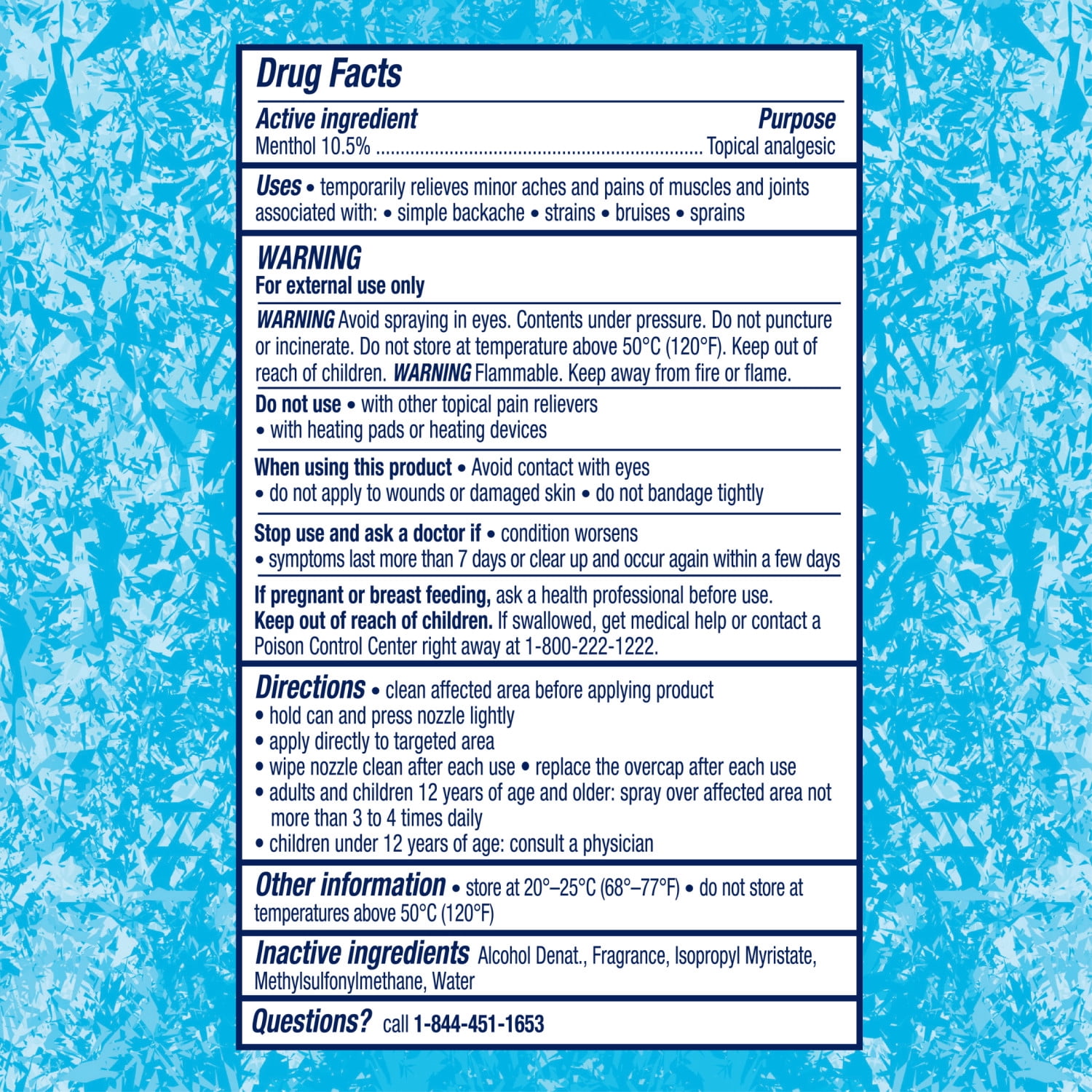 (2 pack) Mineral Ice® Extreme™ Deepcold® Pain Relief Cooling Spray with 10.5% Menthol, Alpine Fresh Scent