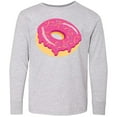thumbnail image 3 of Inktastic Pink Donut with Sprinkles Long Sleeve Youth T-Shirt, 3 of 5
