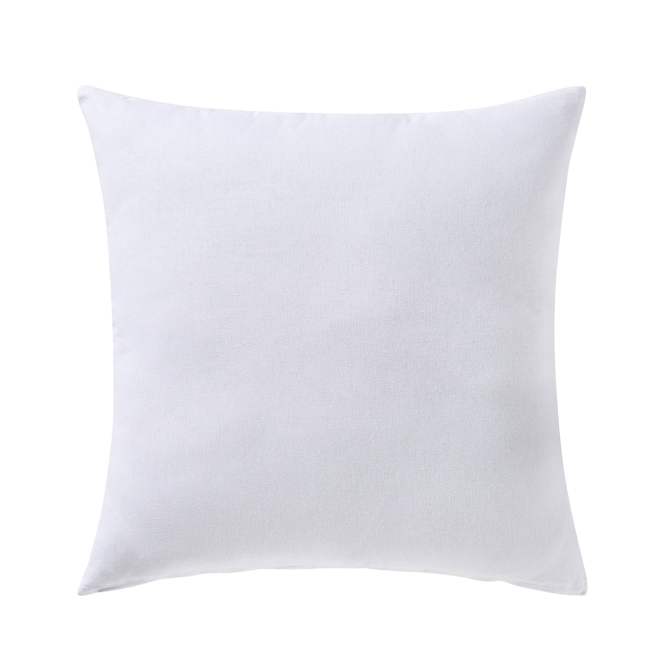 My Texas House 20" x 20" Marna White/Pink Hearts Cotton Decorative Pillow Cover