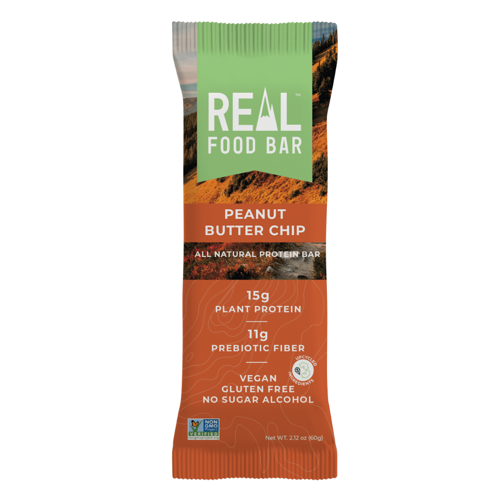 Real Food Bar Vegan Protein Bar + Nut Butter Bar, Peanut Butter Chip