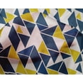 thumbnail image 4 of oneOone Silk Tabby Fabric Parallelogram & Triangle Geometric Decor Fabric Printed BTY 42 Inch Wide, 4 of 4