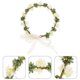 thumbnail image 3 of Wedding Floral Headdress Headband Head Wreath Women Flower Headband Bridesmaid Bridal Flowers Girls Hair Accessories (White), 3 of 3