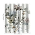 thumbnail image 4 of HBBKVI Shower Curtain for Bathroom Floral Watercolor Printing Waterproof Shower Curtain with Hooks Shower Curtain 71" x 79", 4 of 6