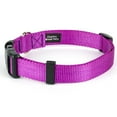 thumbnail image 4 of Country Brook Petz® Bright Purple Everyday Nylon Dog Collar and Leash, Large, 4 of 7