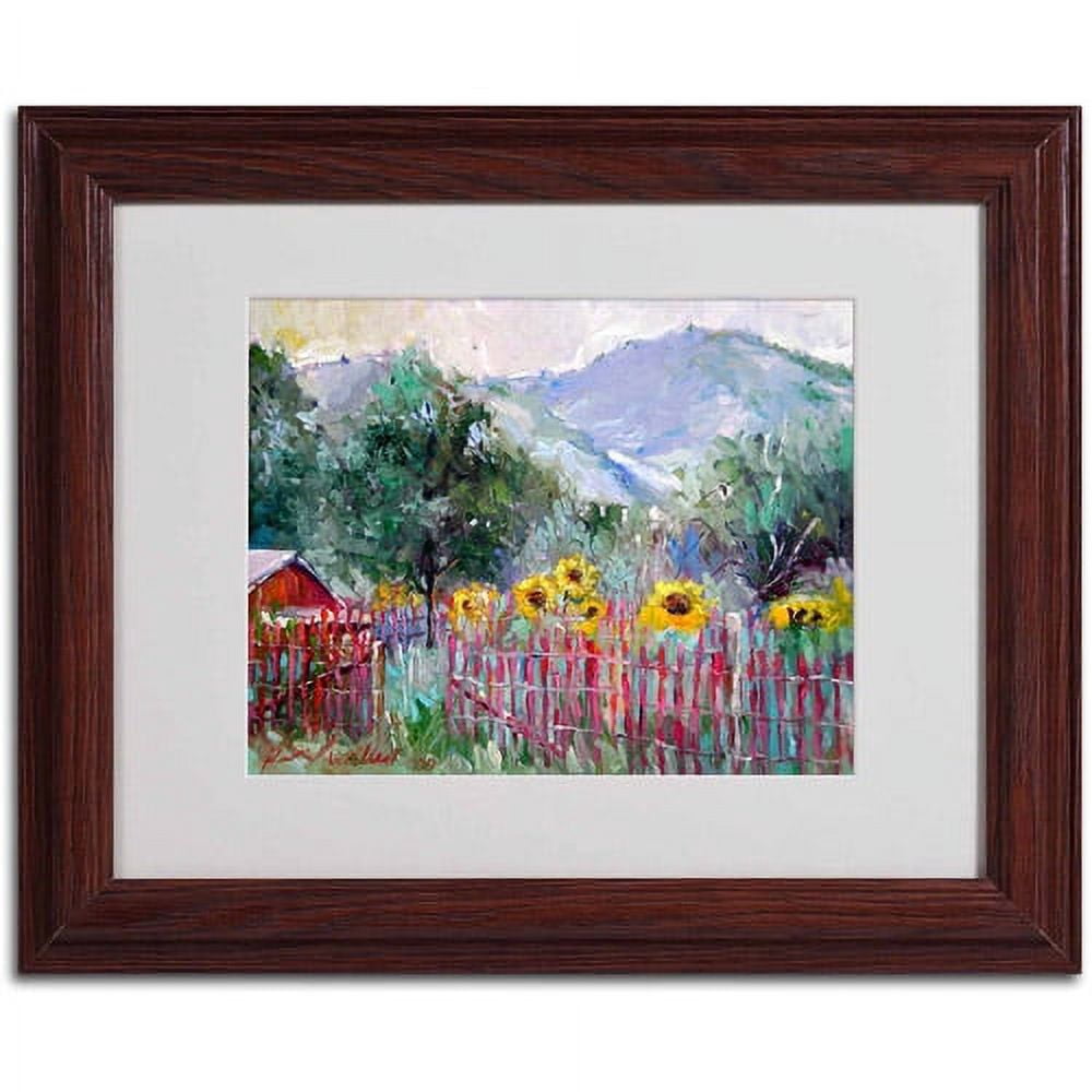 Trademark Fine Art "Foothills" by Richard Wallich, Wood Frame