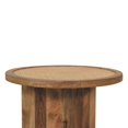 thumbnail image 6 of Artisan Furniture Solid Wood Close-knit Corner End Table, 6 of 9