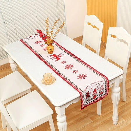 

Christmas Decorations Merry Christmas Table Runners Seasonal Winter Holiday Kitchen Table Decorations Indoor Outdoor Home Party Decorations
