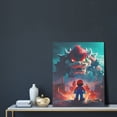 thumbnail image 5 of Lsque Mario Pattern Decorative Picture – Unique Modern Wall Art, Ready-to-Hang Canvas Print for Home (Vertical), 5 of 6