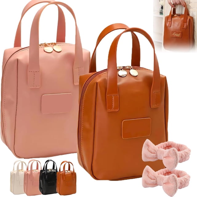 Lijiali Bolsa de maquillaje premium, bolsa de maquillaje Eretinputc, bolsa de maquillaje premium, 2024 nueva bolsa de maquillaje premium Lijiali, bolsa de aseo multicapa impermeable Eretinputc de gran