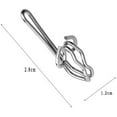 thumbnail image 2 of Ganchos de cortina de metal de 100 piezas para cortinas de puertas, cortinas de ventanas y cortinas de ducha - ganchos de cortina de cinta de cortina - plata Xemadio YQ-0827, 2 of 6