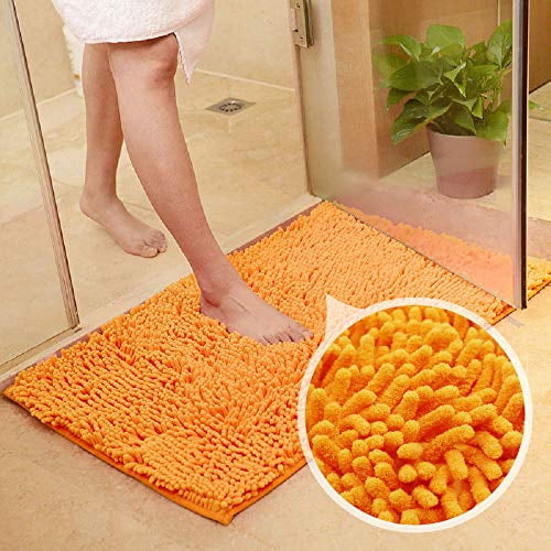 orange bathroom rugs