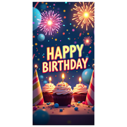LUUFILx Panda Birthday Backdrop Banner for Kids Party Supplies Happy Birthday Decorations with Balloons and Flowers Party Decor Background Props