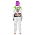 thumbnail image 2 of Disney Toy Story Adult Buzz Lightyear Hooded One Piece Costume Fleece Pajama Union Suit, 2 of 5