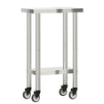 thumbnail image 5 of vidaXL Kitchen Work Table with Wheels 55x30x85 cm Stainless Steel, 5 of 5