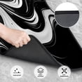 thumbnail image 3 of Sikiie Abstract Black White Swirls Car Foot Mat Set of 4 Pieces Basics Universal Fit Rubber Carpet Floor Mats For Car SUV Van & Truck, 26.8"L x 17.3"W (Front), 13"L x 17.3"W(Rear), 3 of 6
