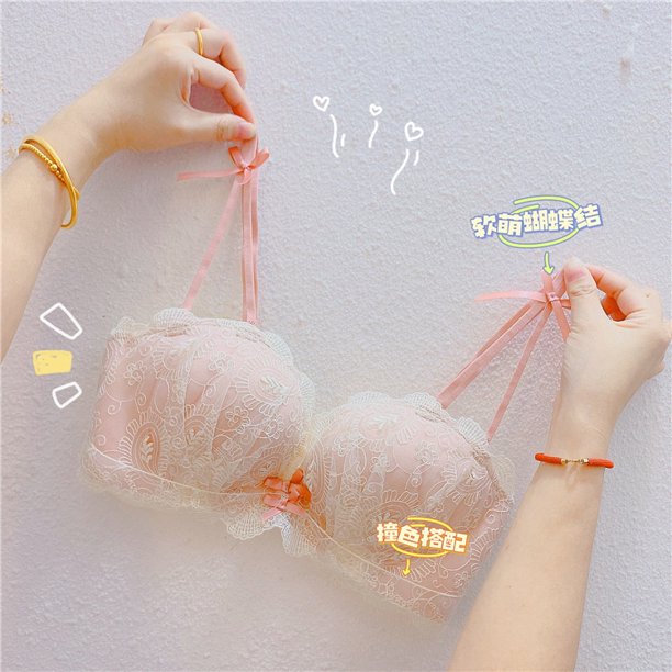 Nuevo Exquisito Bordado sexy Encaje Palma Taza Reúne Cómodo Transpirable Agradable A La Piel Sujetador Conjuntopangjing