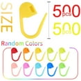 thumbnail image 2 of 500 PCS Crochet Stitch Markers, Colorful Locking Stitch Markers Plastic Crochet Stitch Counters Crochet Clips for Weaving, Sewing and Knitting DIY Craft, 2 of 5