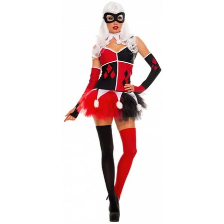 Harley Jester Adult Costume - Medium/Large