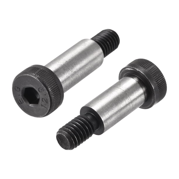 Tornillos de Hombro de Cabeza Socket de Acero Aleado Uxcell, Hombro de 1"x1/2", Rosca 3/8-16, Paquete de 4
