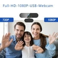 thumbnail image 3 of 1080P webcam with microphone, 3 of 5