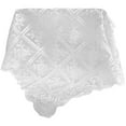 thumbnail image 2 of WUJDF Square Lace Tablecloth, 35.43X35.43 Inches, Vintage Embroidery Style Crochet Tablecloth, French Floral Pattern Design, Suitable for Rural Dining Tables, Windowsills, Parties, Weddings, 2 of 5
