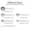 thumbnail image 5 of Measuring Cups and Spoons Set, Dry Metal Measuring Cup Set of 11, Stainless Steel Measuring Cups and Spoons, 5 Measure Cups and 5 Kitchen Measurement Spoons & Leveler, 5 of 5