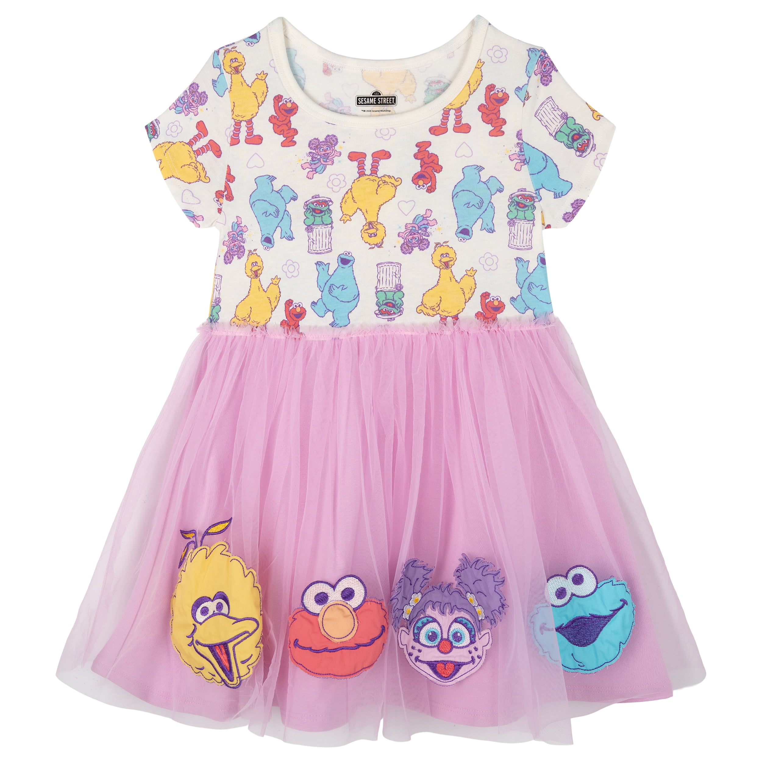 Sesame Street Elmo Toddler Girls French Terry Dress, Cute Outfit, Perfect  Gift, Red 2T - Walmart.com