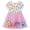 Pink / multicolor, variant on Sesame Street Abby Cadabby Birthday Mesh Dress Infant to Little Kid
