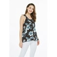 thumbnail image 2 of Hawaii Hangover Women's Hawaiian Tank Top in Midnight Bloom XL, 2 of 5