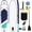 Blue-White, variant on LHBcraft Inflatable Stand Up Paddle Board with SUP Accessories and Backpack Paddle Boards for Adults. Non-Slip Deck, Wide Stance, Bottom Fin, Double Action Pump