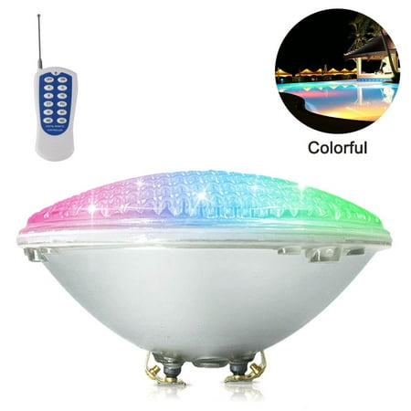 18W Piscine Lampe de Piscine Decoration AC 12V IP68 Led Imperméable 7  couleurs Projecteur Piscine Led Submersibles avec Télécommande