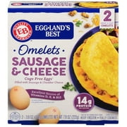 Eggland's Best Omelets, Sausage & Cheese 2pcs., 7.8 oz - Pack of 5