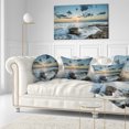 thumbnail image 3 of Designart Bright Sydney Sunset Over Sea - Seascape Throw Pillow - 12x20, 3 of 5