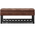 thumbnail image 6 of Homestock Global Glam  44 Inch Wide Traditional Rectangle Storage Ottoman Bench With Open Bottom, 6 of 45