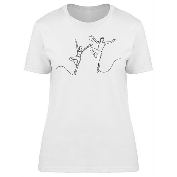 Two Ballet Dancers T-Shirt Women -Image by Shutterstock, Female 3X-Large
