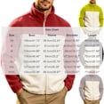 thumbnail image 3 of LEAVINGSUO Men's Zip-up Cardigan Sweatshirt Solid Color Long Sleeved Stand Up Collar Pocket Warm Jacket Gray XL, 3 of 7