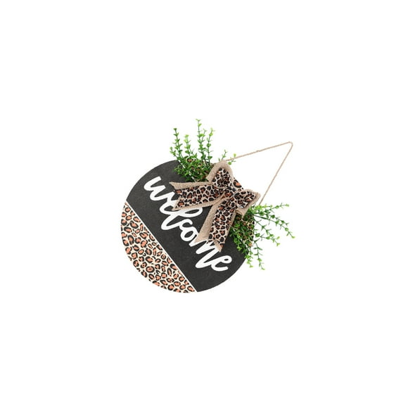 Advancent Welcome Sign Country Hanger Rustic Wood Holiday Decorations Ornament Hanging Pendant Farmhouse Room Anniversary Kits de decoración para fiestas