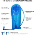 thumbnail image 5 of Black Hydration Pack with 70 Oz 2L Water Bladder for Running Hiking Cycling Climbing Camping, 5 of 8