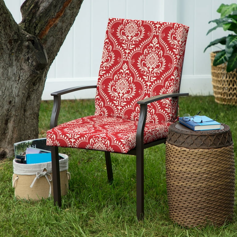 Outdoor High Back Patio Chair Cushion Large Dining Patio Chair Seat Cushion  Pad