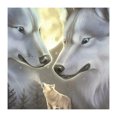 thumbnail image 1 of DIY 5D Pintura Diamante Kit De Punto De Cruz Etiqueta De La Pared Para La Decoración De La Sala De Estar 25x25cm - Lobo Sunnimix DIY 5D Animal Diamond Painting, 1 of 8